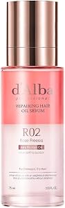 d'alba Piedmont Professional Reparing Hair Oil Serum (2.54 fl oz), Silky and Glossy Hair,