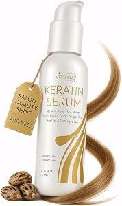 VITAMINS hair cosmetics Keratin Hair Serum with Biotin, Castor Oil & Collagen - Anti-F