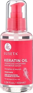 Luseta Keratin Hair Oil Serum for Color Treated Damaged & Dry Hair Strengthening &