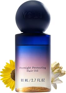 YOLU Hair Oil Frizz Control - Heat Protectant Hair Serum - Japanese Overnight Treatment fo