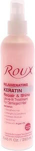 Roux Argan Oil Keratin Repair & Shine Leave in Treatment, Rejuvinating Formula for Dam