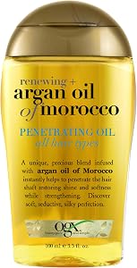 OGX Renewing + Argan Oil of Morocco, Cold-Pressed Argan Oil for Hair Penetrating Treatment