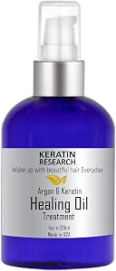 Keratin and Argan Damaged Hair Serum Repairing & Healing Oil Treatment Rejuvenates Nou