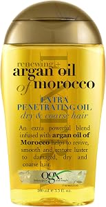 OGX Renewing + Argan Oil of Morocco Hair Oil, Extra Strength Penetrating Serum Treatment f