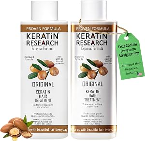 Brazilian Keratin Hair Treatment Complex Blowout LONG Lasting Keratin Treatment with Argan