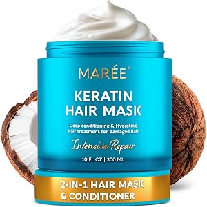 MAREE Deep Conditioning Hair Mask for Damaged Hair Treatment – Keratin Hair Care for Hydra